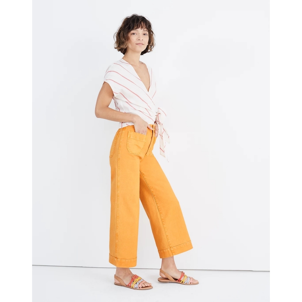 Madewell | Emmett Wide-Leg Crop Pants Marigold